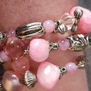 Pink Wrapped Bracelet